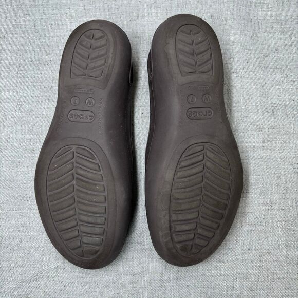 Crocs Olivia Gem Slingback Flats Brown Slip On Women’s Size‎ 7 - Picture 7 of 10